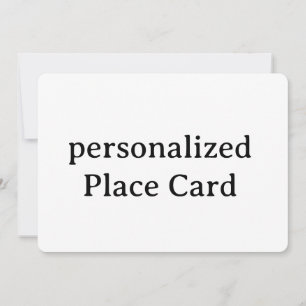 personalised Signature Matte Flat Card 5" x 7"