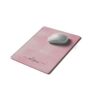 Personalised Signature Pink Mouse Mat