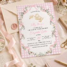 Personalised Silly Goose Baby Girl Baby Shower