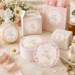 Personalised Silly Goose Baby Girl Baby Shower tag