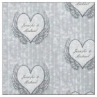 Personalised Silver Angel Wings & Heart