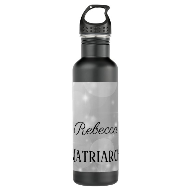 Personalised Silver Inkpot Matriarch Mother 710 Ml Water Bottle (Front)