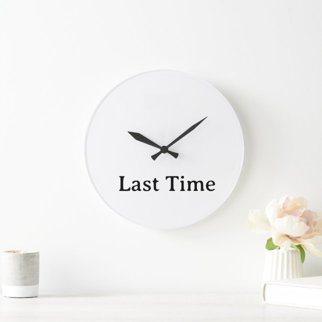 personalised simple 10.75" Acrylic  Large Clock (Home)