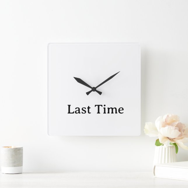 personalised simple 110.75" Acrylic Square Wall Clock (Home)