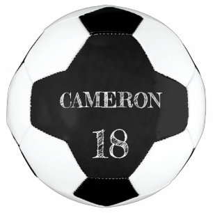 Personalised Simple Athlete name number Football