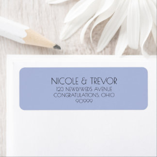 Personalised Simple Blue Return Address