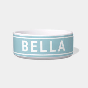 Personalised Simple Bold Name Template Pet Food Bowl