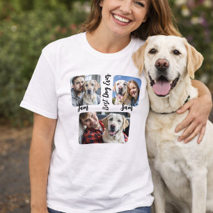Personalised simple dog Photo and name keepsake  T-Shirt