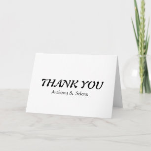 Personalised Simple Elegant Thank You
