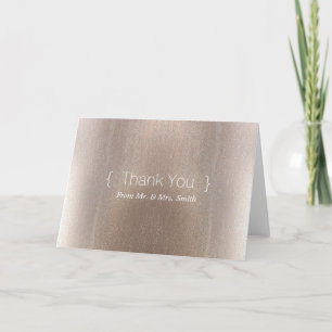 Personalised simple Elegant Thank You Card
