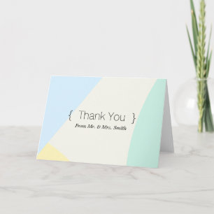 Personalised simple Elegant Thank You Card