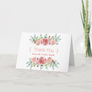 Personalised simple Elegant Thank You Card