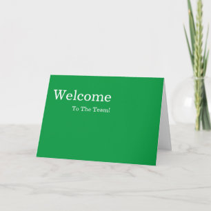 Personalised simple Elegant Welcome Card