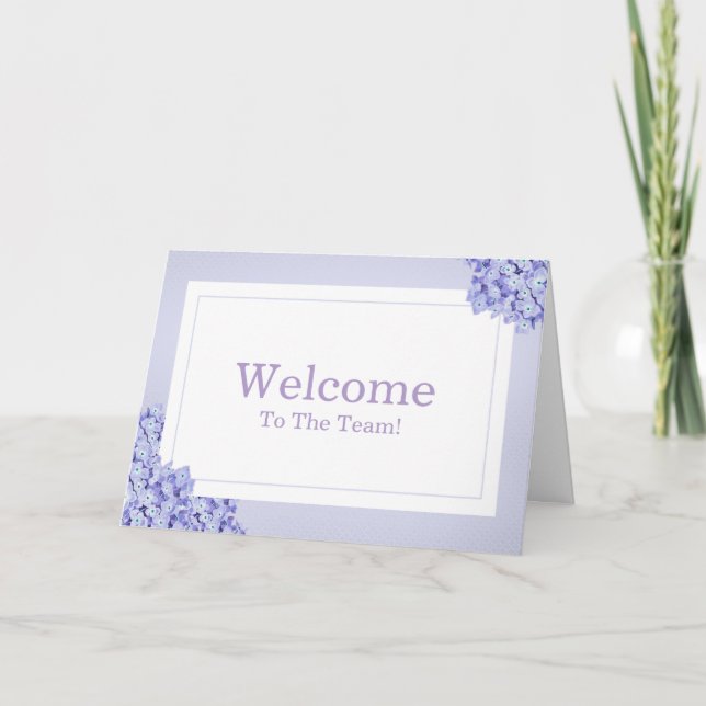 Personalised simple Elegant Welcome Card (Front)