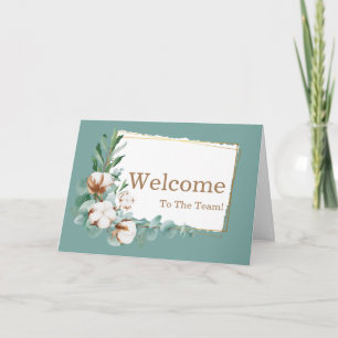 Personalised simple Elegant Welcome Card