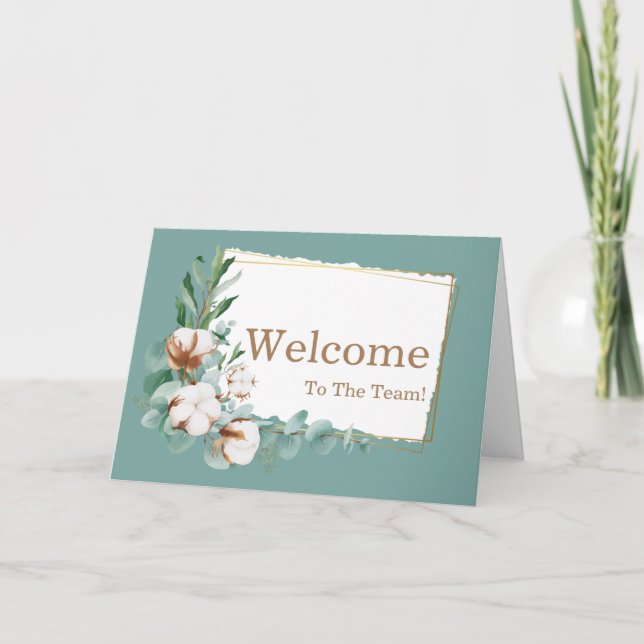 Personalised simple Elegant Welcome Card (Front)