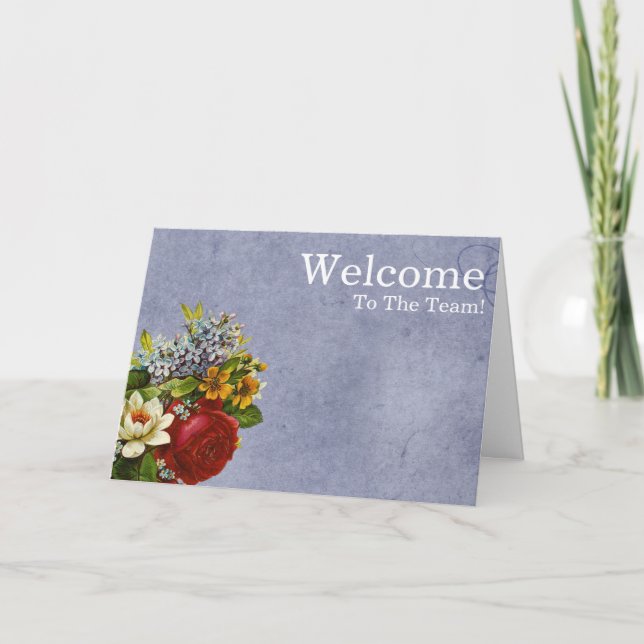 Personalised simple Elegant Welcome Card (Front)