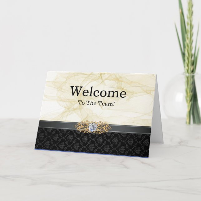 Personalised simple Elegant Welcome Card (Front)