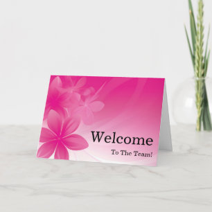 Personalised simple Elegant Welcome Card