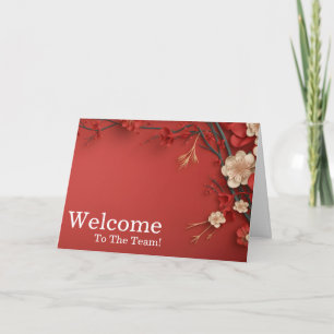 Personalised simple Elegant Welcome Card
