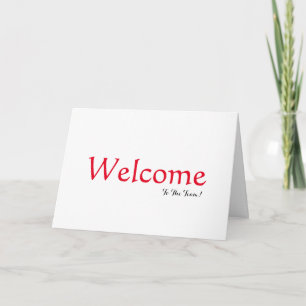 Personalised Simple Elegant Welcome Thank You Card