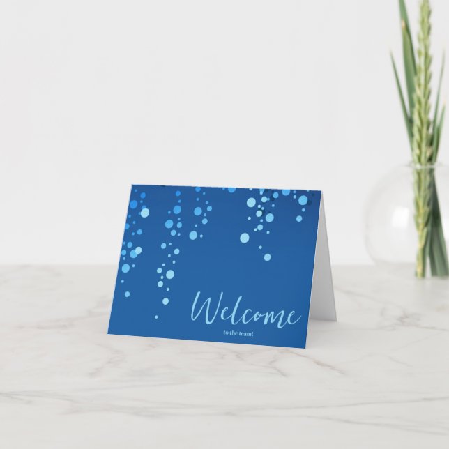Personalised simple Elegant Welcome to the team Card (Front)