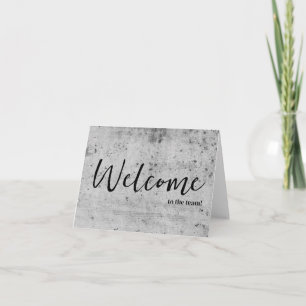 Personalised simple Elegant Welcome to the team Card