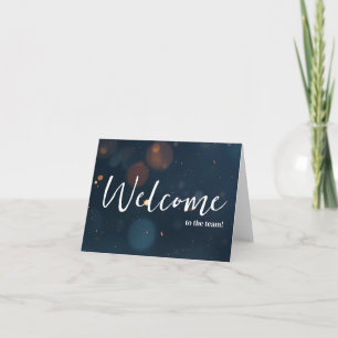 Personalised simple Elegant Welcome to the team Card