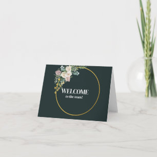 Personalised simple Elegant Welcome to the team Card