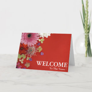 Personalised Simple Elegant Welcome To The Team Card