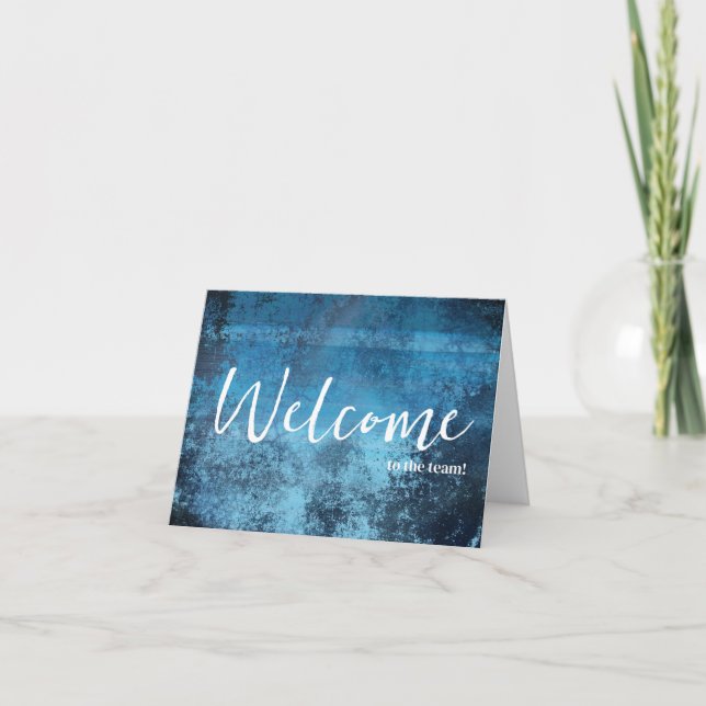 Personalised simple Elegant Welcome to the team Card (Front)