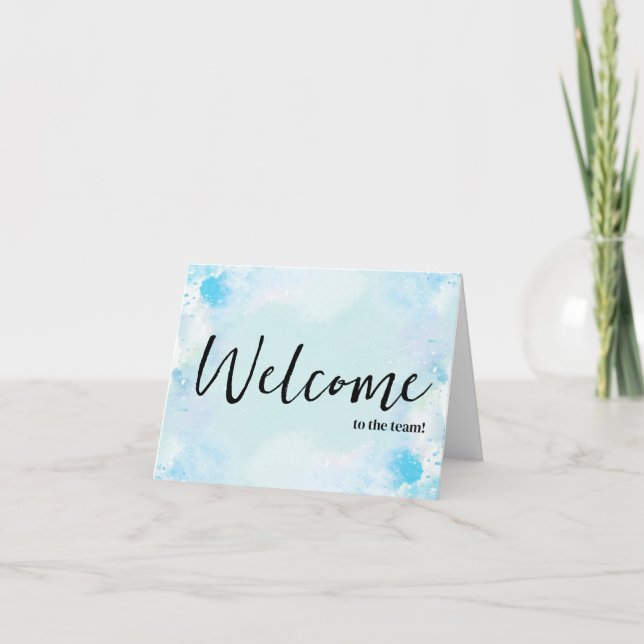 Personalised simple Elegant Welcome to the team Card (Front)