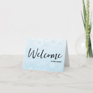 Personalised simple Elegant Welcome to the team Card