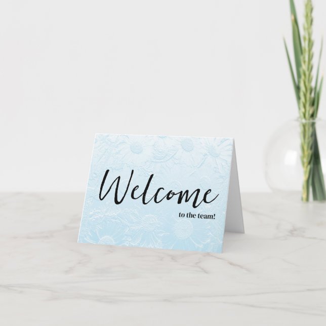 Personalised simple Elegant Welcome to the team Card (Front)