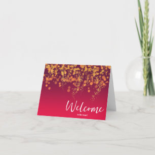Personalised simple Elegant Welcome to the team Card