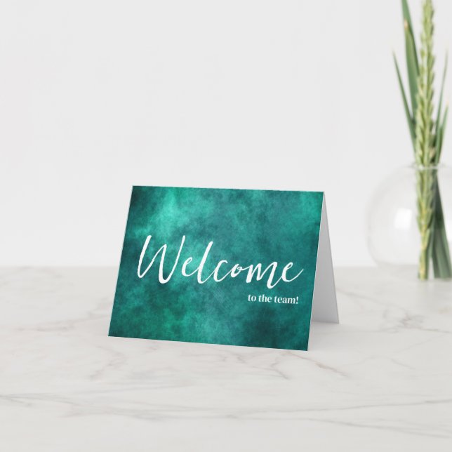 Personalised simple Elegant Welcome to the team Card (Front)