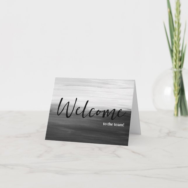 Personalised simple Elegant Welcome to the team Card (Front)