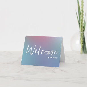 Personalised simple Elegant Welcome to the team Card
