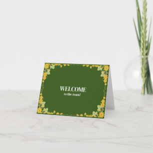 Personalised simple Elegant Welcome to the team Card