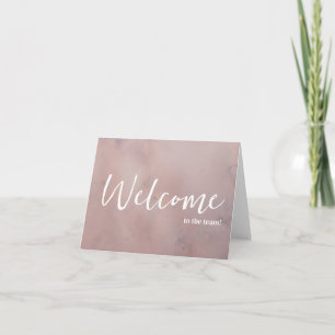 Personalised simple Elegant Welcome to the team Card