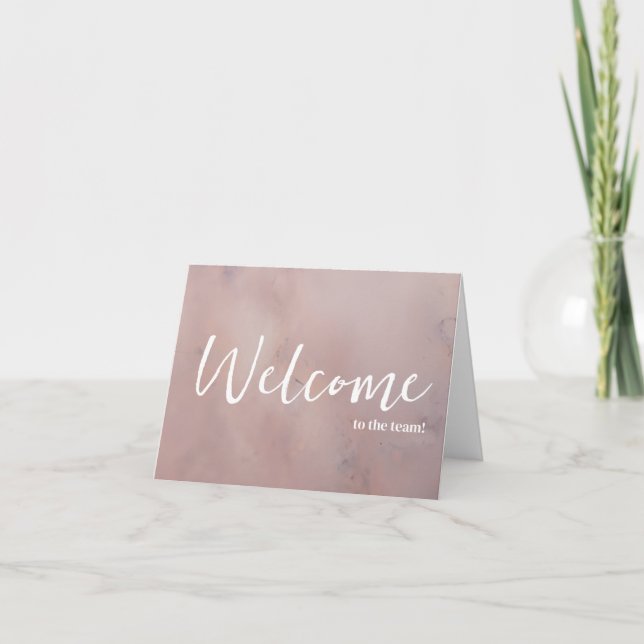 Personalised simple Elegant Welcome to the team Card (Front)