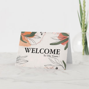 Personalised Simple Elegant Welcome To The Team Card