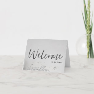 Personalised simple Elegant Welcome to the team Card