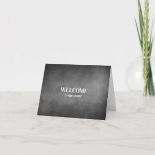 Personalised simple Elegant Welcome to the team Card