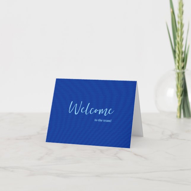 Personalised simple Elegant Welcome to the team Card (Front)