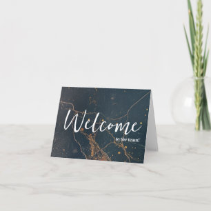 Personalised simple Elegant Welcome to the team Card