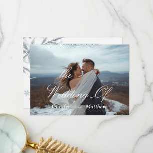 Personalised Simple Modern Wedding Invitation 