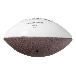 personalised simple monogram add your name wedding american football