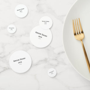 personalised simple monogram add your name wedding confetti