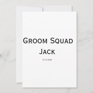 personalised simple monogram add your name wedding invitation